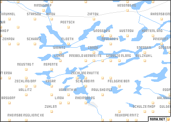 map of Försterei Prebelow